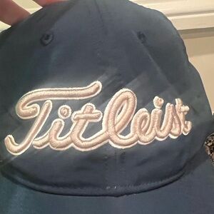 Titleist Strapback Hat Adult One Size Blue FJ FootJoy Pro VI Golf Logo